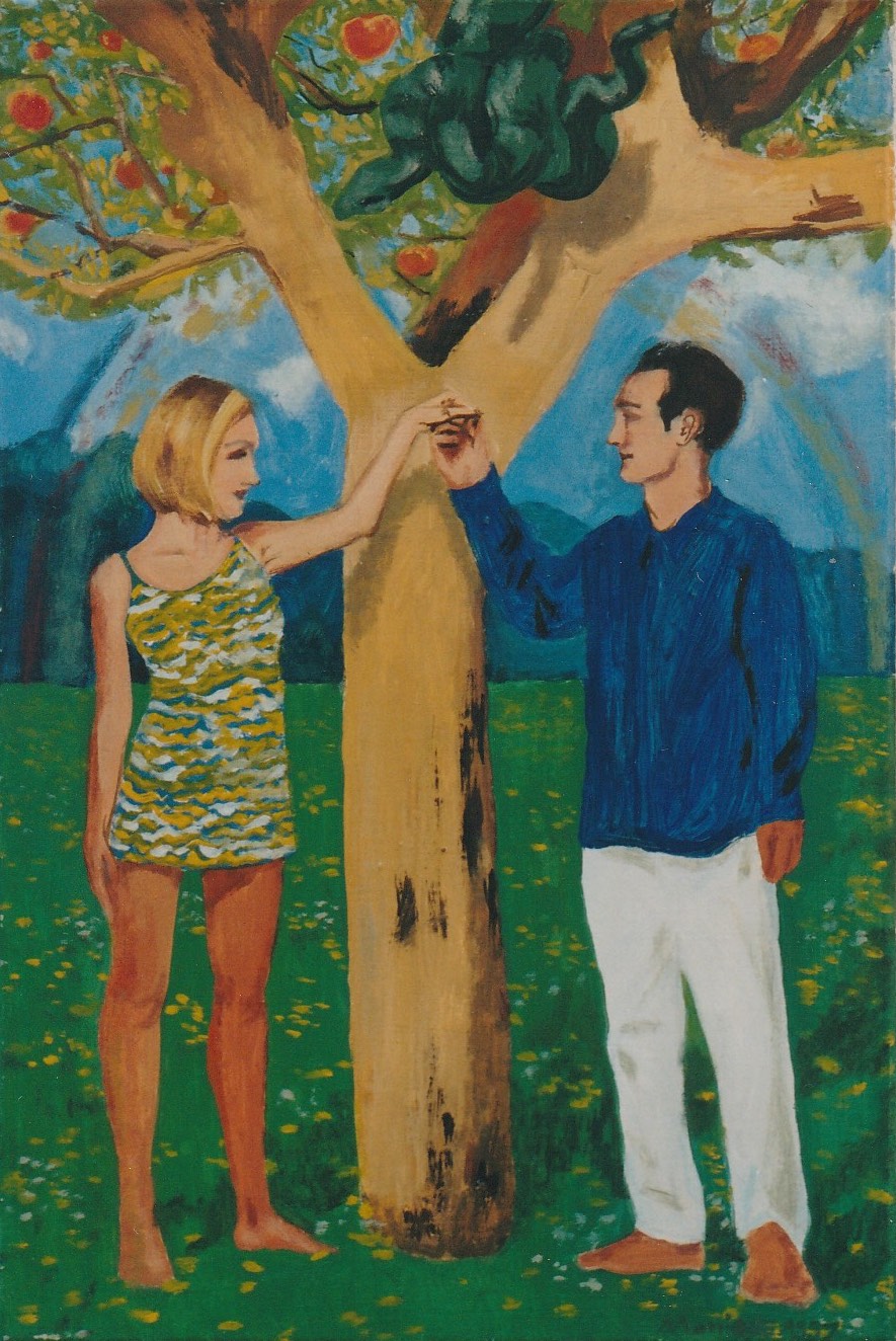 2. éva és ádám 1997. o.v. 60x40cm 2. éva és ádám 1997. o.v. 60x40cm